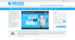 Desktop Screenshot of preludiomusiclibrary.com